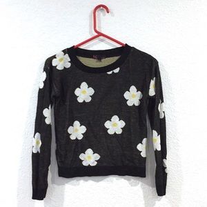 Black Flower sweater